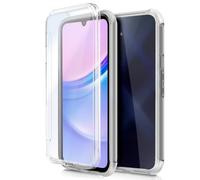 Fantastica custodia in silicone trasparente 3D anteriore + posteriore per Samsung A155 Galaxy A15 / A15 5G