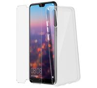 Cover Posteriore + Pellicola Vetro Temperato Trasparente Huawei P20