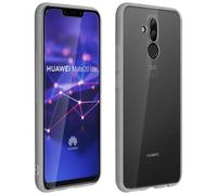 Custodia in Silicone Trasparente + Vetro Temperato Avizar per Huawei Mate 20 Lite