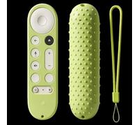 Custodia in silicone verde brillante per Google TV Streamer 4K Google TV (4K) Voice Remote 2024 custodia in silicone antiscivolo