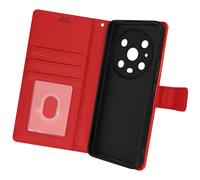 Custodia in Similpelle Honor Magic4 Pro con Scomparti Portacarte Rossa