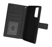 Custodia in Similpelle per Samsung A23 5G / M23 5G con Scomparti Portacarte Nera