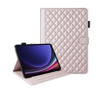 Custodia in similpelle per Samsung Galaxy Tab S10 FE Plus, con funzione leggio, colore: oro rosa