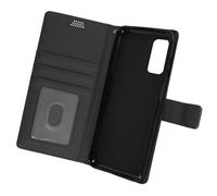 Custodia in Similpelle Samsung Galaxy A13 con Scomparti Portacarte Nera