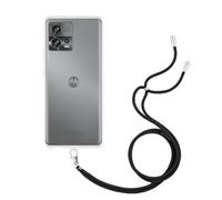 Custodia in TPU con coulisse adatta per Motorola Edge 30 Fusion - Trasparente