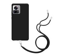 Custodia in TPU con coulisse adatta per Motorola Edge 30 Ultra - Nero