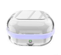 Custodia in TPU per Samsung Galaxy Buds 4 Pro senza interferenze con i comandi touch o il funzionamento del coperchio (viol trasparente)
