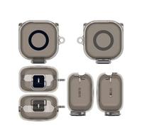 Custodia in TPU per Sony LinkBuds Clip WF-LC900 auricolari semplice trasparente e resistente agli urti(Trasparente Grigio）