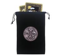 Custodia in velluto per tarocchi, 12 x 17,5 cm, morbida borsa porta carte, elegante borsa con coulisse, mazzi di tarocchi, dadi, gioielli, cristalli, accessorio spirituale ideale per organizzare