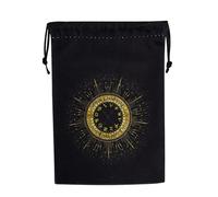 Custodia in velluto per tarocchi, custodia per tarocchi con coulisse, organizer per dadi stampati, porta gioielli per preziosi orologi con di, oggetti spirituali e divinazione