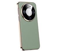 Custodia in Vera Pelle Per Huawei Mate 80/80 Pro/80 Pro Max - Cover Ultra Sottile Con Protezione Completa Per Le Lenti, Stile "Light Luxury" E Guscio Antiurto,80,Green