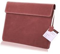 Custodia in vera pelle per tablet Blackview Mega 3 | Custodia protettiva in pelle Slim Tab con chiusura magnetica | L rosso