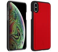 Custodia protettiva Akashi in vera pelle resistente agli urti e ai graffi per Apple iPhone X / XS - Rosso
