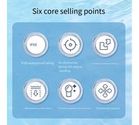 Custodia in vetro temperato impermeabile per fotocamera Insta360 X5 profondità