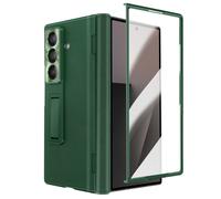 Avizar Custodia integrale per Samsung Galaxy Z Fold 7 con vetro temperato e cavalletto, Verde