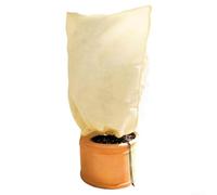 Custodia invernale per alberi e arbusti, resistente al gelo e al vento, resistente ai raggi UV, traslucida, con coulisse, protezione per aiuole rialzate e giardini (180 x 120 cm)