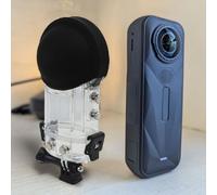Custodia invisibile per Immersione per Insta360 X5, 50 m Impermeabile PC Shell con Staffa, Protezione Subacquea Trasparente della Fotocamera