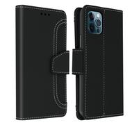Cover Apple IPHONE 12/12 pro Per Custodia Folio Portafoglio Funzione Stand Nero