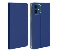 Custodia iPhone 12 Mini Portacarte Stand Video Cover - blu