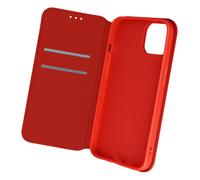 Custodia iPhone 13 Mini Portafoglio e Supporto Video Rossa