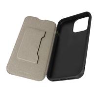 Custodia iPhone 13 Pro Max Vera Pelle Porta-carte Supporto Video Akashi Nera