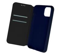 Custodia iPhone 13 Pro Portafoglio e Supporto Video Blu Notte