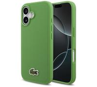 Custodia iPhone 17 Lacoste Iconic Petit Piqué Verde Hardcase Logo Magsafe