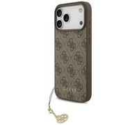 Custodia IPHONE 17 Pro Max Guess Magsafe Similpelle Braun Con Catena Color Oro