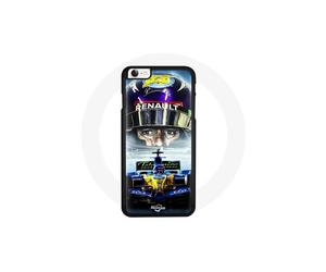 Custodia iPhone 4 - Renault - Formula 1 - Rigida - Blu - Giallo