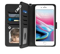 Custodia IPHONE 6 Plus/6S Plus / 7 / 8 Portafoglio Rimovibile - Nero