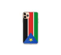 Custodia iPhone - iPhone 11 Pro Max - Bandiera Sud Sudan - Morbida - Multicolore - Verticale
