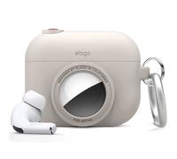 Custodia istantanea elago compatibile con AirPods Pro, compatibile con AirTag, custodia per fotocamera dal design classico, portachiavi incluso [
