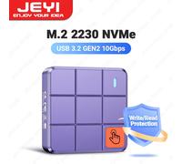Custodia JEYI 2230 M.2 NVMe con controllo touch, custodia SSD PCIe USB3.2 GEN2 da 10 Gbps con protezione da scrittura/lettura, supporto UASP TRIM