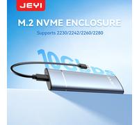 Custodia JEYI M.2 NVMe SSD - Alluminio ad alta velocità senza attrezzi USB 3.2 Gen2 10 Gbps per SSD 2280 (compatibile con 2230/2242/2260)