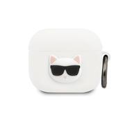 Custodia Karl Lagerfeld Choupette 3D, bianca - AirPods 3