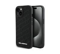 Custodia Karl Lagerfeld con motivo K trapuntato, nero - iPhone 15
