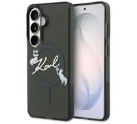 Custodia Karl Lagerfeld Galaxy S26 Plus Trasparente Nero MagSafe Gatto Logo
