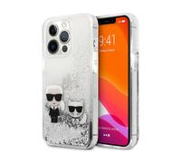 Custodia Karl Lagerfeld Glitter Cat, argento - iPhone 13 Pro