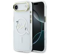 Custodia Karl Lagerfeld IML Choupettes Karl Script Logo MagSafe per iPhone Air, trasparente - Nouvo