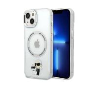 Custodia Karl Lagerfeld IML NFT Karl & Choupette MagSafe, trasparente - iPhone 14
