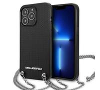 Custodia Karl Lagerfeld in pelle testurizzata per iPhone 13 Pro, nera - Nouvo