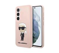 Custodia Karl Lagerfeld in silicone Ikonik, rosa - Samsung Galaxy S23