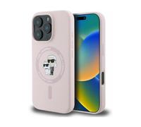 CG Mobile Karl Lagerfeld KLHMP16XSCMKCRHP - Custodia rigida in silicone per iPhone 16 Pro Max 6,9", colore: Rosa