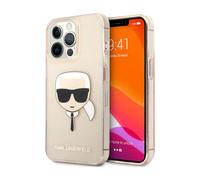 Custodia Karl Lagerfeld Karl's Head Glitter, Oro - iPhone 13 Pro