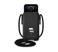 Custodia Karl Lagerfeld KLHCP12LOPHKMK Saffiano Ikonik Karl's Black - iPhone 12/12 Pro