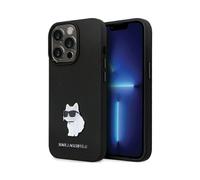 Custodia Karl Lagerfeld KLHCP14XSMHCNPK Penna in metallo e silicone nero - iPhone 14 Pro Max