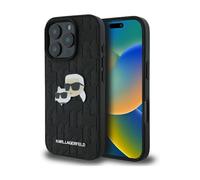 Custodia Karl Lagerfeld KLHCP16LPGKLKCPK Monogram Karl & Choupette Black - iPhone 16 Pro