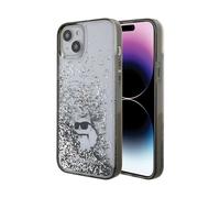 Custodia Karl Lagerfeld Liquid Glitter Choupette, trasparente - iPhone 15 Plus