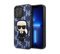 Custodia Karl Lagerfeld Monogram Iconic Patch, blu - iPhone 13 Pro Max