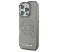 Custodia Karl Lagerfeld per iPhone 16 Pro Max 6,9 nero Custodia rigida IML Strass Karl Head - Nouvo